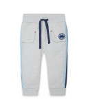 Pantalon en peluche lacets garçon gris glaciar Pantalon en peluche lacets garçon gris glaciar