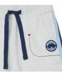 Pantalon en peluche lacets garçon gris glaciar Pantalon en peluche lacets garçon gris glaciar