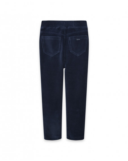 Jeggings velours côtelé et jersey avec détail poche fille Jeggings velours côtelé et jersey avec détail poche fille