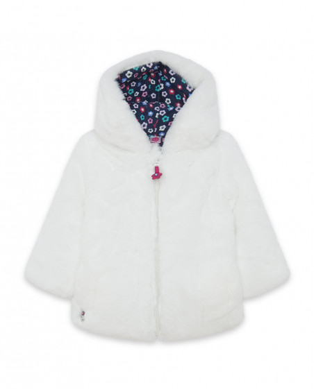 Manteau en fourrure avec capuche fille blanches kyoto girls Manteau en fourrure avec capuche fille blanches kyoto girls