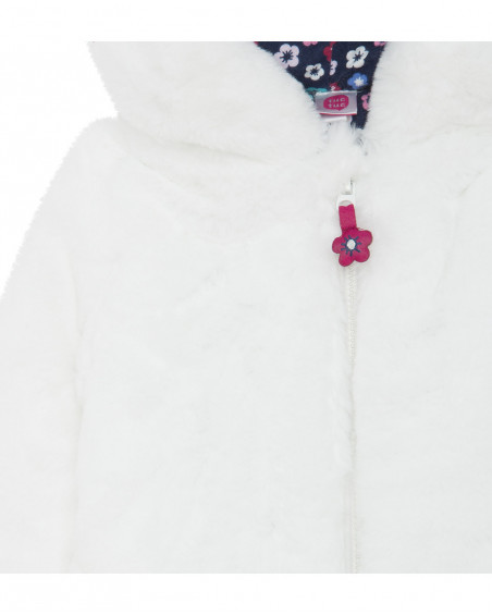 Manteau en fourrure avec capuche fille blanches kyoto girls Manteau en fourrure avec capuche fille blanches kyoto girls
