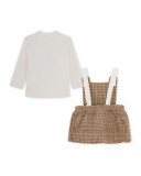 Robe en peluche et tee-shirt teddy fille marron brownie bears Robe en peluche et tee-shirt teddy fille marron brownie bears