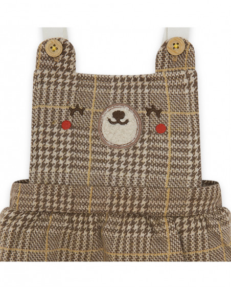 Robe en peluche et tee-shirt teddy fille marron brownie bears Robe en peluche et tee-shirt teddy fille marron brownie bears