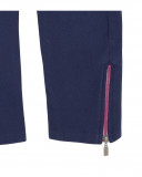 Leggings en coton molletonné avec fermeture éclair fille bleus Leggings en coton molletonné avec fermeture éclair fille bleus