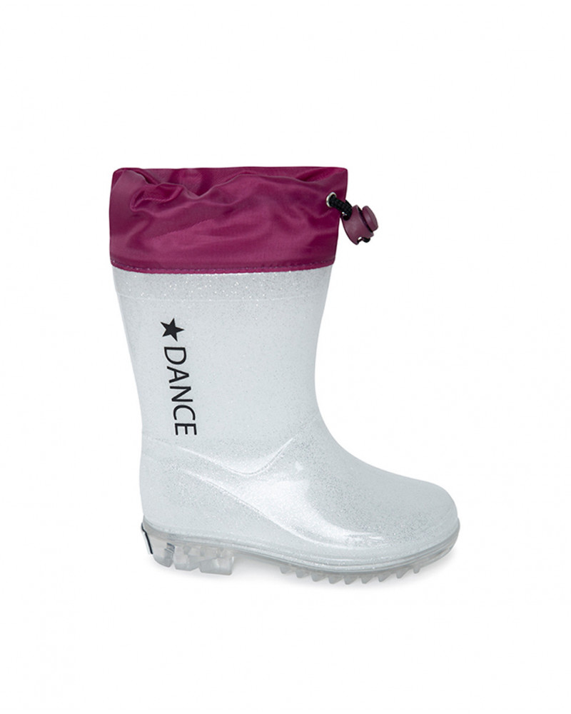 Bottes de pluie glitter garçon gris northern whales