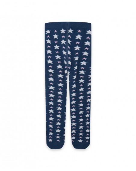 Collants étoiles fille bleus glaciar Collants étoiles fille bleus glaciar