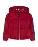 Parka tissus technique avec capuche garçon rouge breakfast time Parka tissus technique avec capuche garçon rouge breakfast time