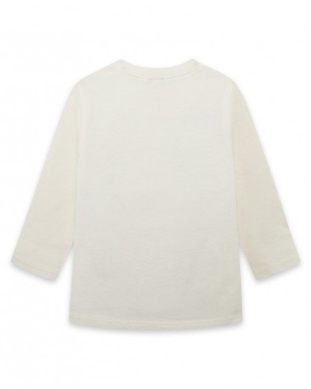 Tee-shirt en jersey tigre garçon beige basicos kids Tee-shirt en jersey tigre garçon beige basicos kids