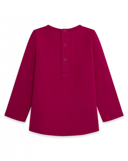 Tee-shirt en jersey imprimée fille rose kyoto girls Tee-shirt en jersey imprimée fille rose kyoto girls