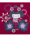 Tee-shirt en jersey imprimée fille rose kyoto girls Tee-shirt en jersey imprimée fille rose kyoto girls