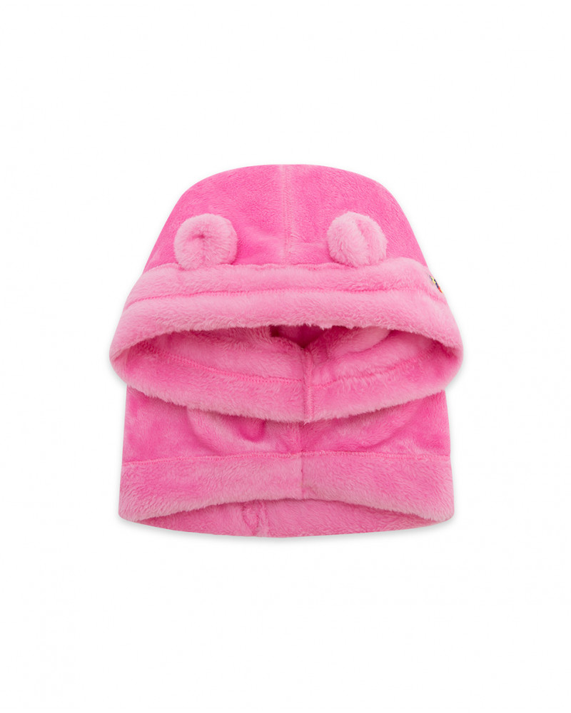 Bandana-capuche oreilles fille fucsia basicos baby