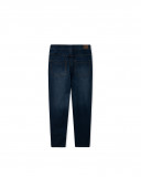 Jeggings en coton molletonné effet denim fille marine basicos Jeggings en coton molletonné effet denim fille marine basicos