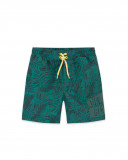 Short de bain lacets garçon vert jungle street Short de bain lacets garçon vert jungle street