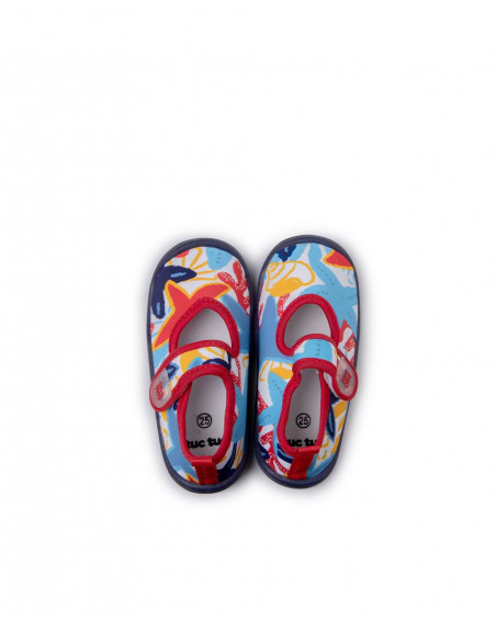 Baskets lycra velcro fille bleu red submarine Baskets lycra velcro fille bleu red submarine