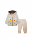 Sweat et pantalon en peluche jogging garçon beige funcactus Sweat et pantalon en peluche jogging garçon beige funcactus