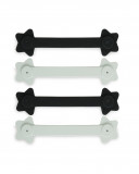 4 rubans aimant de fixation mousseline basic blanche 4 rubans aimant de fixation mousseline basic blanche