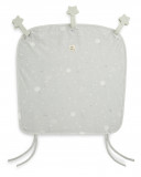 Rideau coton + 3 rubans magnet moon & star gris Rideau coton + 3 rubans magnet moon & star gris