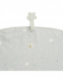 Rideau coton + 3 rubans magnet moon & star gris Rideau coton + 3 rubans magnet moon & star gris