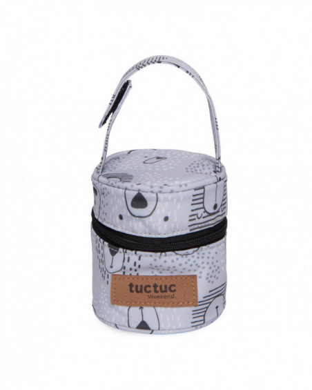 Porte tétine weekend bears gris Porte tétine weekend bears gris