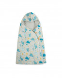 Sac capuche et harnais 3 seasons hello dinos bleu Sac capuche et harnais 3 seasons hello dinos bleu