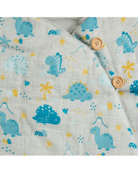 Sac capuche et harnais 3 seasons hello dinos bleu Sac capuche et harnais 3 seasons hello dinos bleu