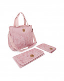 Sac+matelas à langer+porte doc. little forest rose Sac+matelas à langer+porte doc. little forest rose