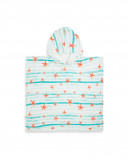 Serviette de bain poncho mousseline bambou + éponge starfish Serviette de bain poncho mousseline bambou + éponge starfish