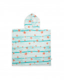 Serviette de bain poncho mousseline bambou + éponge starfish Serviette de bain poncho mousseline bambou + éponge starfish