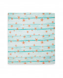 Mousseline bambou starfish vert Mousseline bambou starfish vert