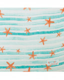 Mousseline bambou starfish vert Mousseline bambou starfish vert