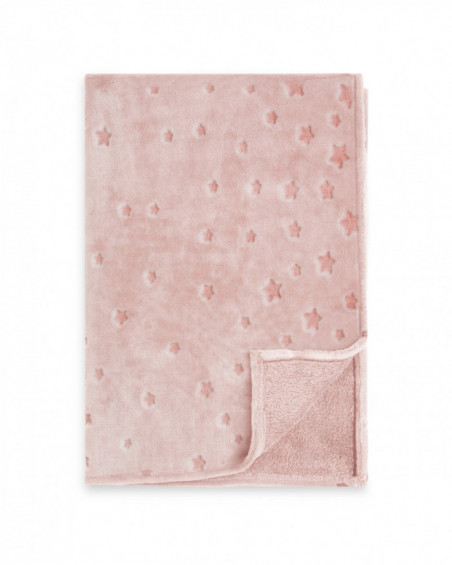 Couverture polaire weekend constellation rose