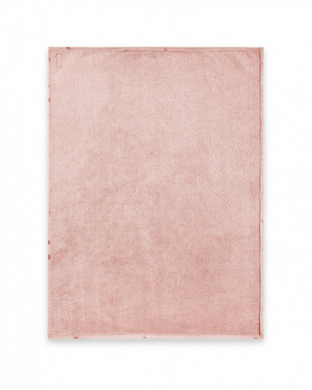 Couverture polaire weekend constellation rose