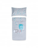 édredon + tour de lit 120x60 little forest gris édredon + tour de lit 120x60 little forest gris