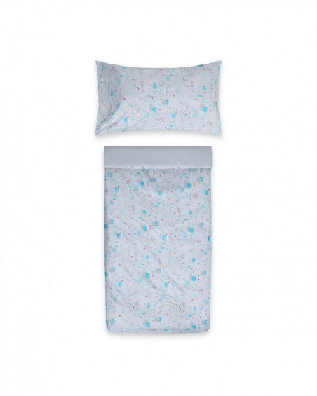 édredon + tour de lit 120x60 little forest gris édredon + tour de lit 120x60 little forest gris
