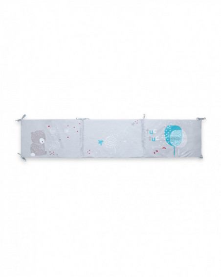 édredon + tour de lit 120x60 little forest gris édredon + tour de lit 120x60 little forest gris