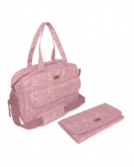 Sac à langer+ matelas à langer weekend constellation rose Sac à langer+ matelas à langer weekend constellation rose