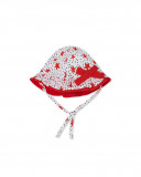Bonnet en popeline étoiles fille blanche little pirates Bonnet en popeline étoiles fille blanche little pirates