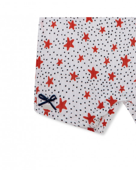 Grenouillère popelin étoiles fille blanche little pirates Grenouillère popelin étoiles fille blanche little pirates