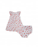Robe en popeline étoiles fille blanche little pirates Robe en popeline étoiles fille blanche little pirates