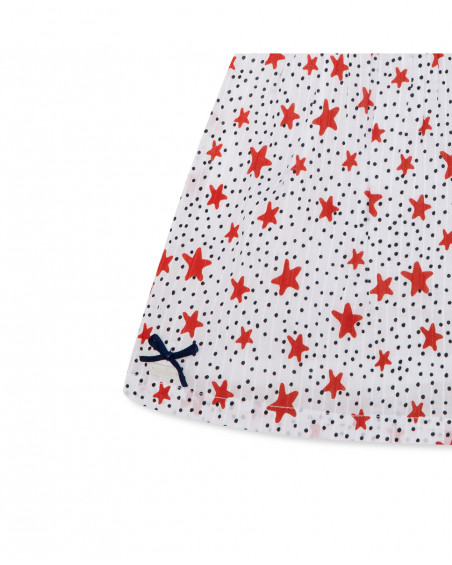 Robe en popeline étoiles fille blanche little pirates Robe en popeline étoiles fille blanche little pirates