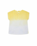 Tee-shirt en jersey fleurs fille jaune funcactus Tee-shirt en jersey fleurs fille jaune funcactus