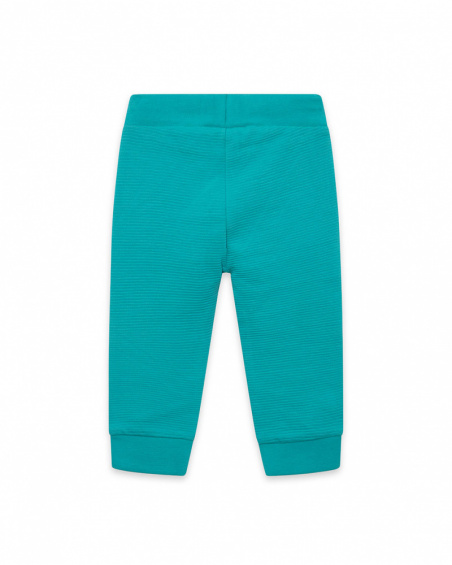 Pantalon en peluche jogging garçon bleu fruitty time Pantalon en peluche jogging garçon bleu fruitty time