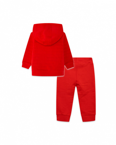 Sweat et pantalon en peluche jogging garçon rouge red submarine Sweat et pantalon en peluche jogging garçon rouge red submarine