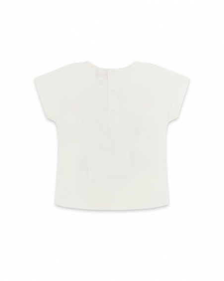 Tee-shirt en jersey visage fille beige smile today Tee-shirt en jersey visage fille beige smile today