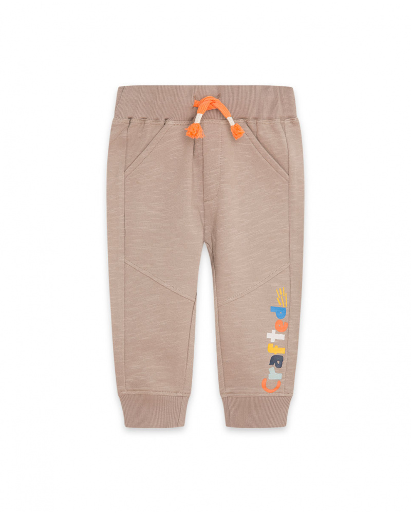 Pantalon en peluche marron Boy Crafted