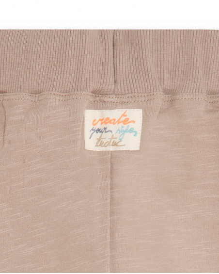 Pantalon en peluche marron Boy Crafted