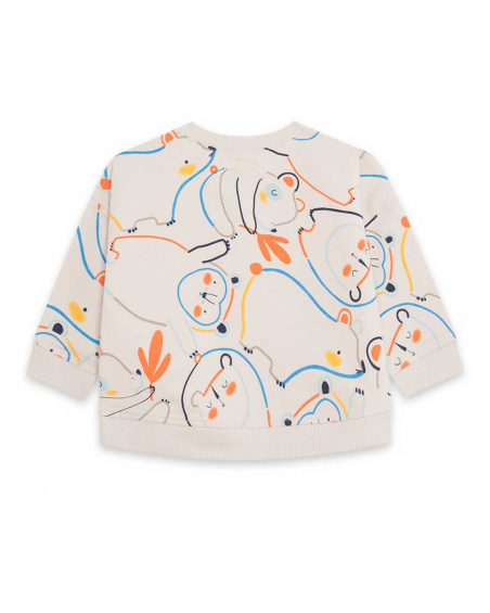 Sweat en peluche beige Boy Crafted Sweat en peluche beige Boy Crafted
