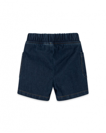 Blue Denim Bermuda Boy Fabriqué