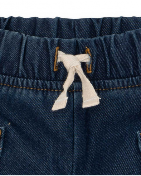 Blue Denim Bermuda Boy Fabriqué