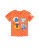 T-shirt en maille orange et marron Boy Crafted T-shirt en maille orange et marron Boy Crafted